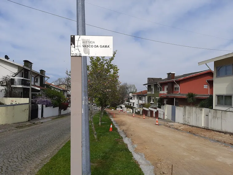 A Avenida Vasco da Gama na Maia está a ser melhorada.