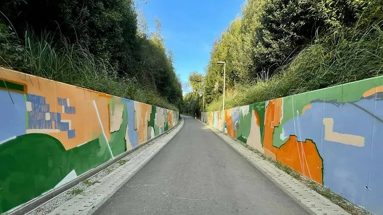 Há novas obras de arte urbana no Ecocaminho da Maia