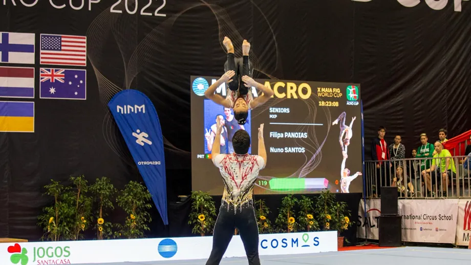 Maia vai ser a capital mundial da ginástica acrobática até domingo