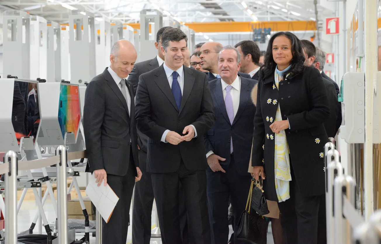 Isabel dos Santos na inauguração da nova unidade fabril da Efacec na Maia
