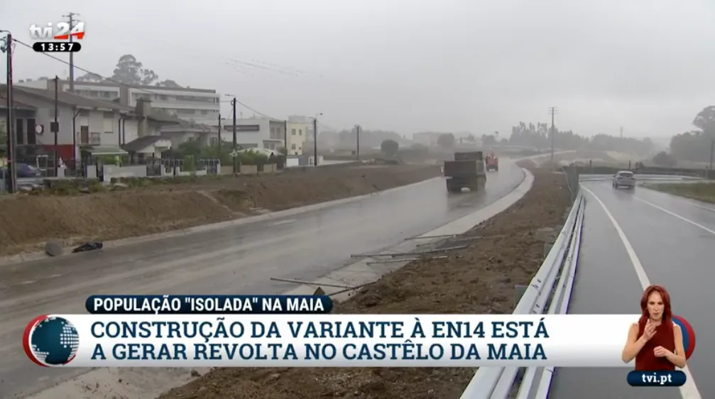 Construção de estrada está a gerar revolta entre habitantes da Maia